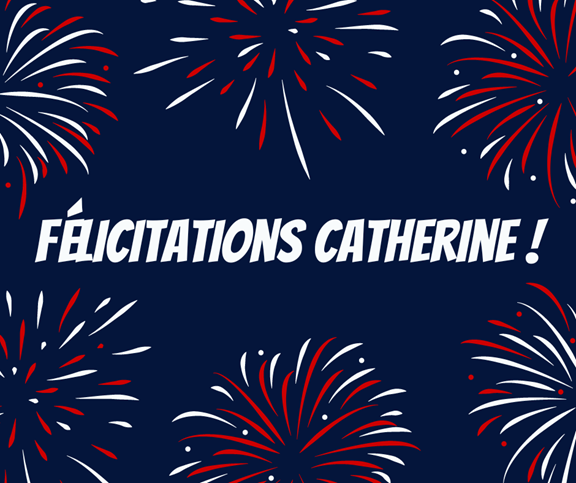 Congratulations Dr. Catherine Hudon!