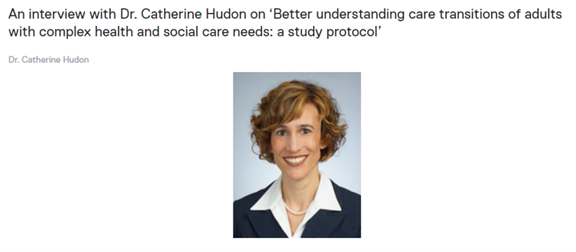 Interview with Dr. Hudon online!