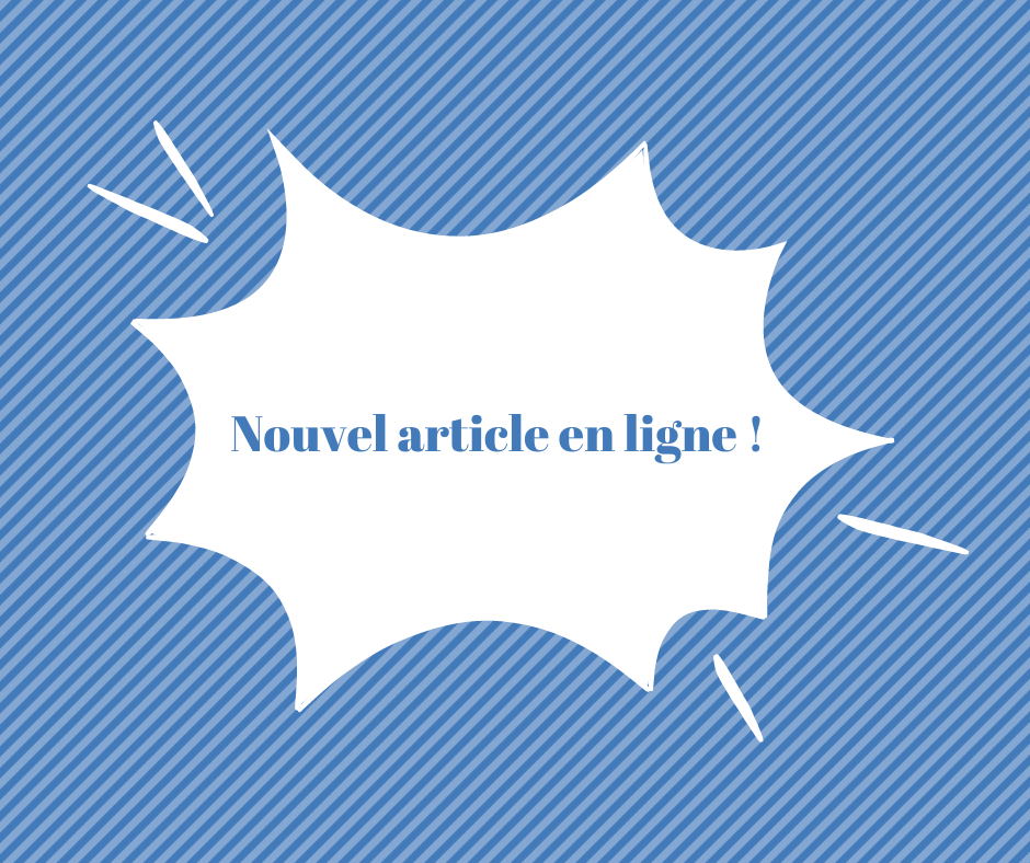 Nouvel article en ligne !